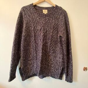 St Johns Bay Navy Knit Crewneck Sweater